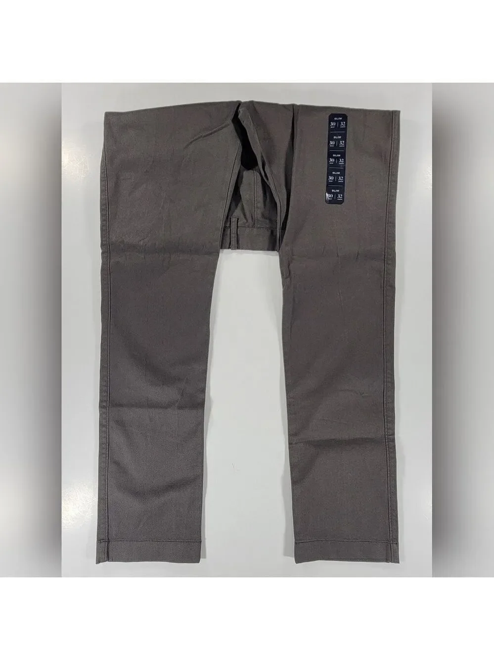 NEW J. Crew Chino Khaki Pants Mens 30x32 Slim Fit Flex Stretch Gray NWT